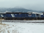 MRL 600 SD9 sitting amongst other MRL locomotives out of service